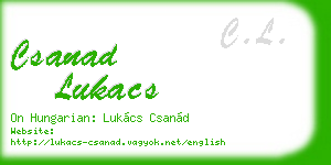 csanad lukacs business card