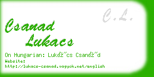 csanad lukacs business card